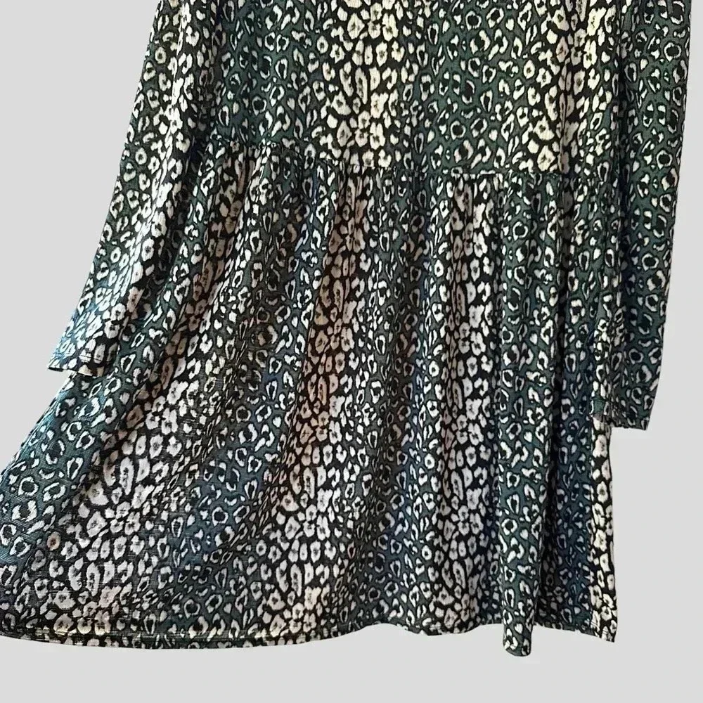 ZARA | NWOT | ANIMAL PRINT LONG SLEEVED DRESS | SIZE: MEDIUM